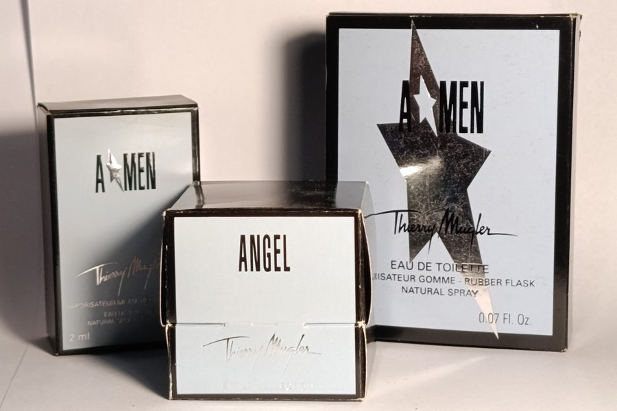 Lot de 3 miniatures, Mugler Thierry : photo 1 d'un flacon de parfum ancien